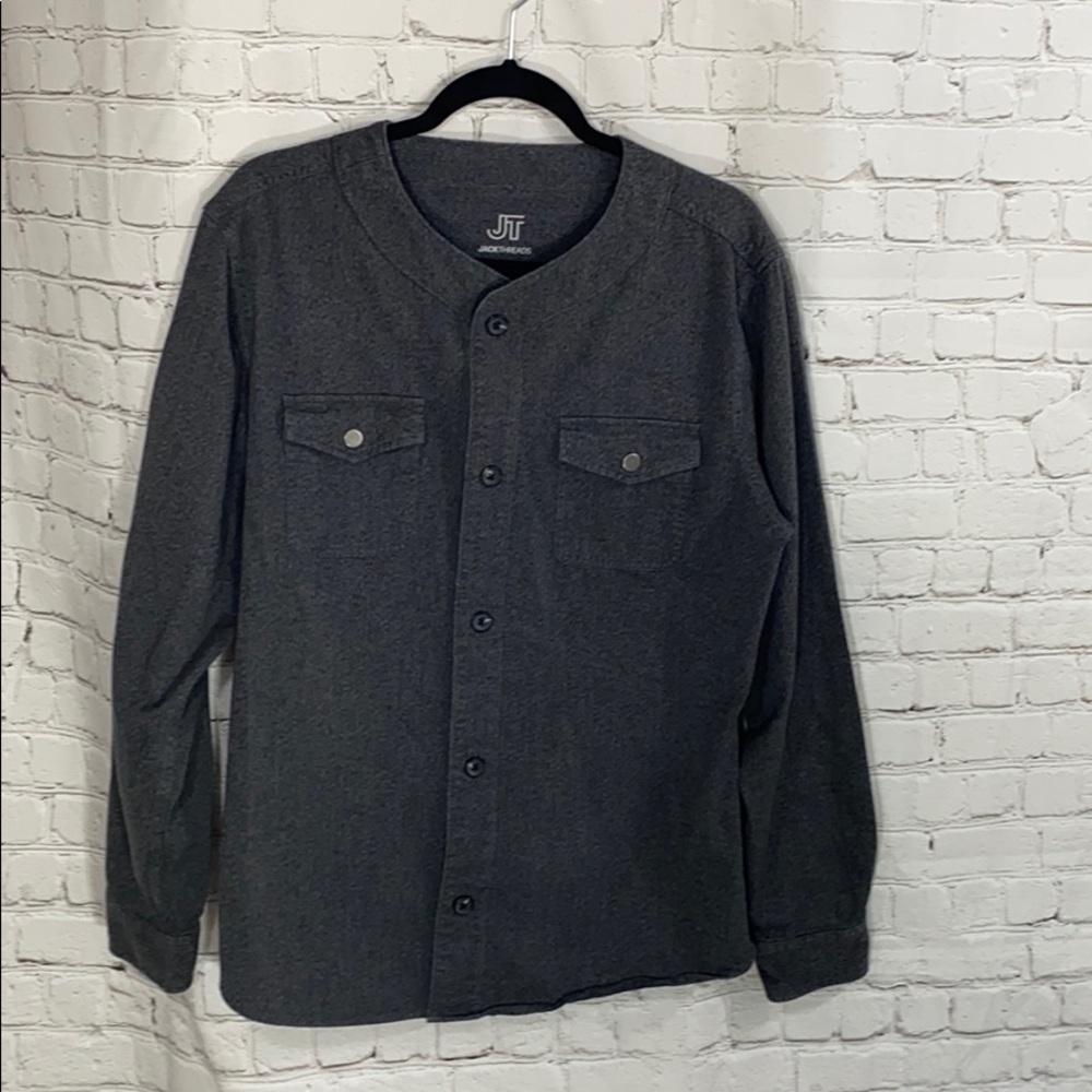 Jackthreads Grey Button Down Shirt - image 1